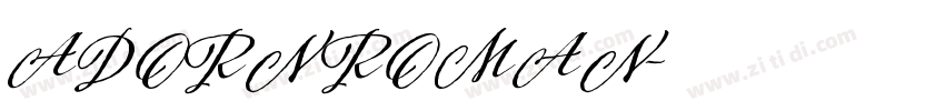 ADORN ROMAN字体转换